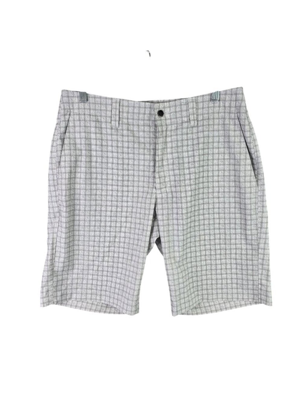 Mens Callaway Gray Plaid Golf Shorts Stretch Polyester Blend 11" Inseam Size 32
